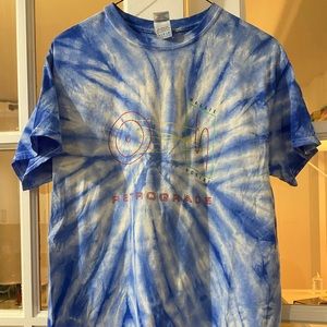 Maggie Rogers Retrograde Tee Blue Tie Dye